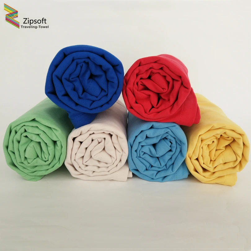 Zipsoft 2pc  Лот микрофибры красный Полотенца Спортивные быстро сохнут пляжное