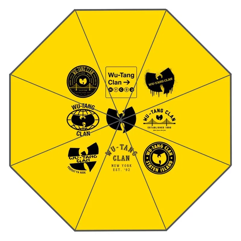 Индивидуальный зонтик Wu tang, Женский тройной складной индивидуальный зонтик, женские инструменты для дождя, уникальный зонтик - Цвет: 8