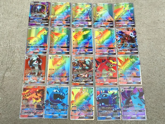 300 шт карточные настольные игры Poke Flash GX EX Мега дрессировочные карты Charizard Mew для детских игрушек