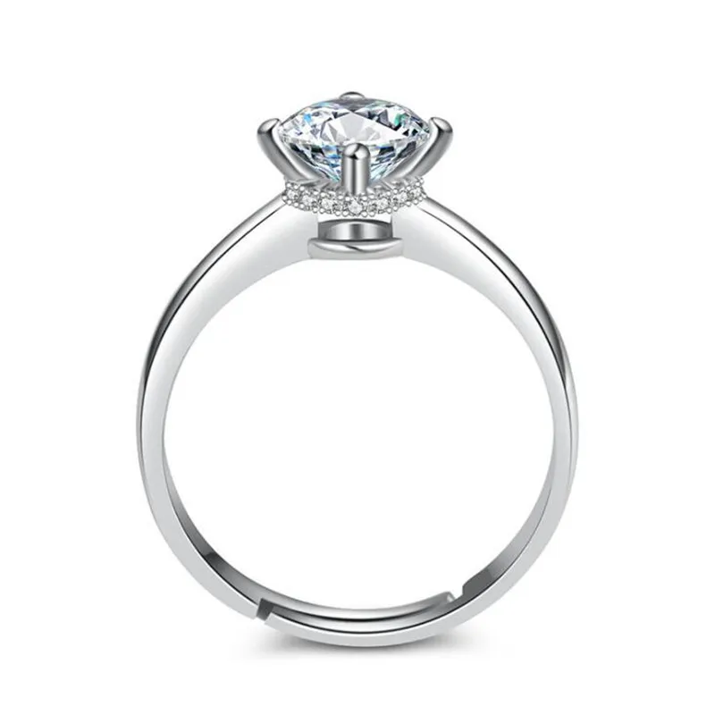 SHNCA Brand Boutique Classic Pure 925 Sterling Silver Wedding Fine Jewelry Ring Fashion Rhinestones Rings For Women Anillos Y046 | Украшения