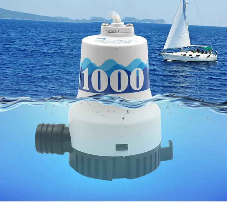 DC 12V 1000GPH Дайвинг Трюмный морской Дренаж/циркуляционный насос