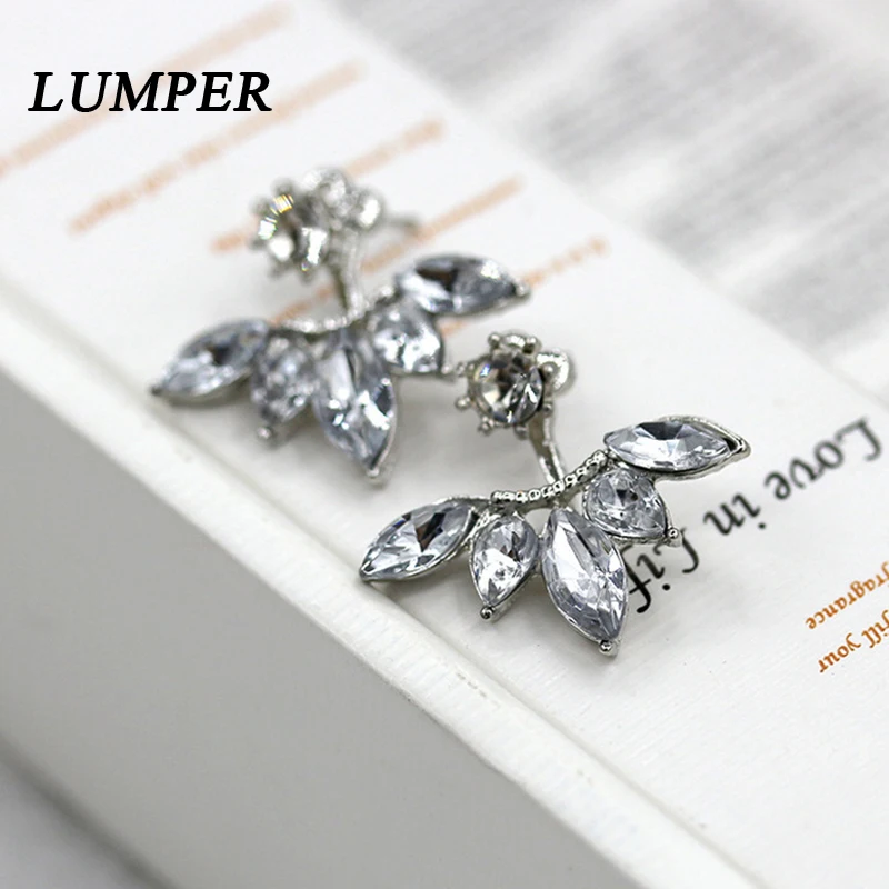 LUMPER новые модные хрустальные серьги эффектные конский глаз цветущие маргаритки