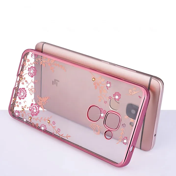 Роскошный силиконовый чехол из ТПУ с алмазными цветами для huawei Y6 Y9 PRO 2019 P20 P30 lite pro