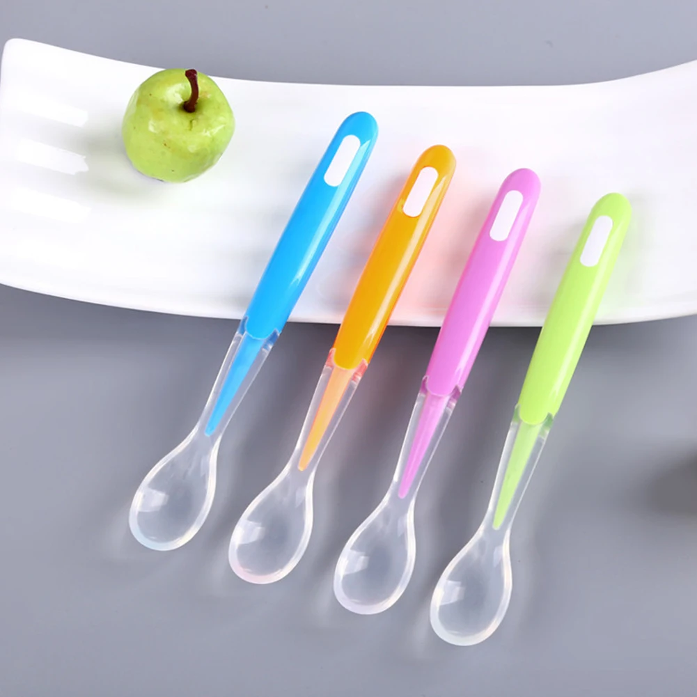 Посуда для кухни Нетоксичная Экологичная прочная ложка кормления ребенка мягкий