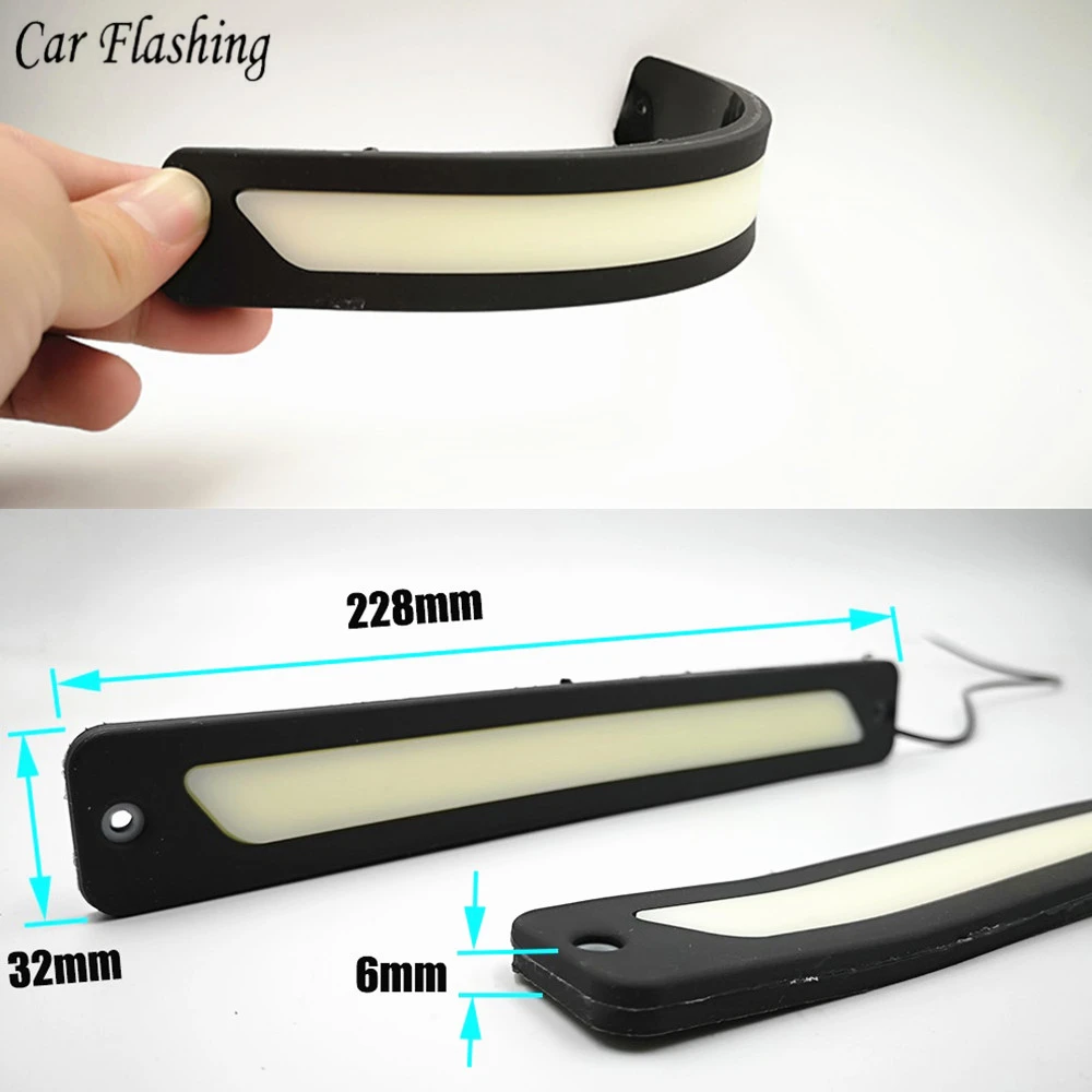 2 шт Универсальные DRL светодиодные дневные ходовые огни светильник