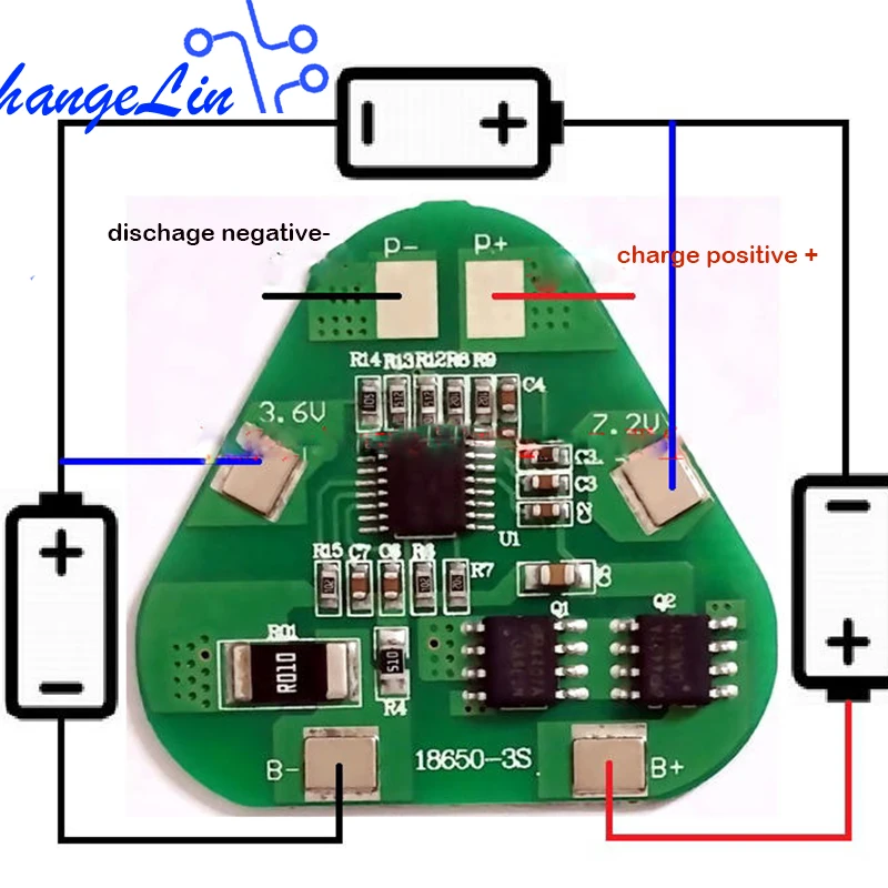 3S 12V 10 8 V 11 1 12 6 литий ионная Lipo Защитная плата пакеты BMS PCM PCB батарейный модуль