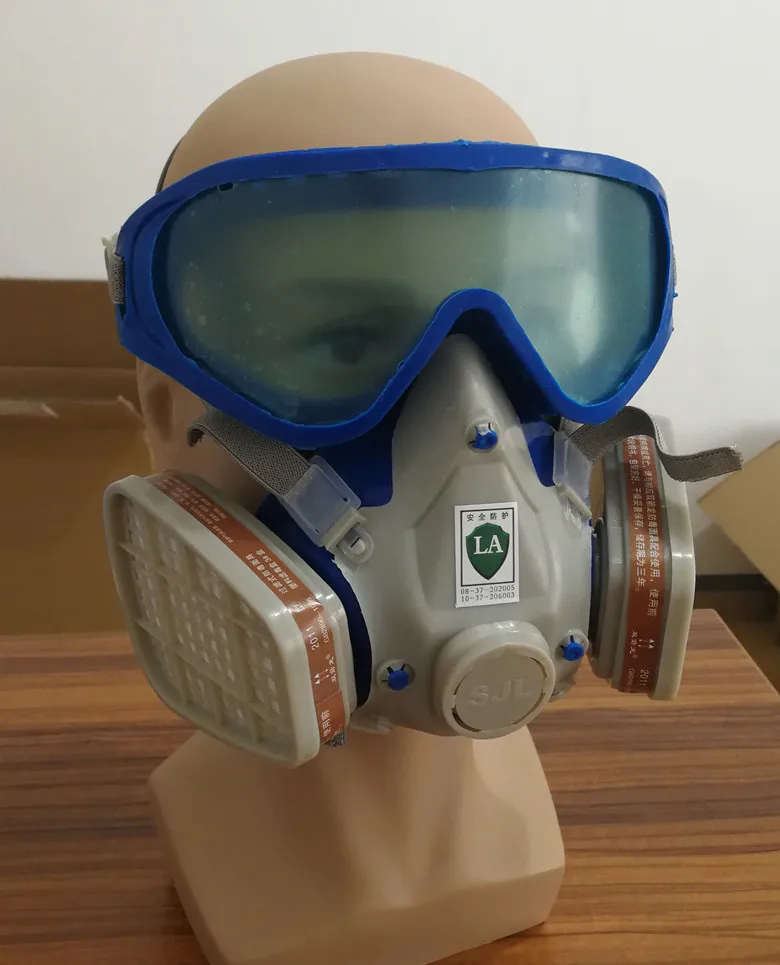 SJL силиконовая респиратор для лица Углеродный фильтр маска распыления краски