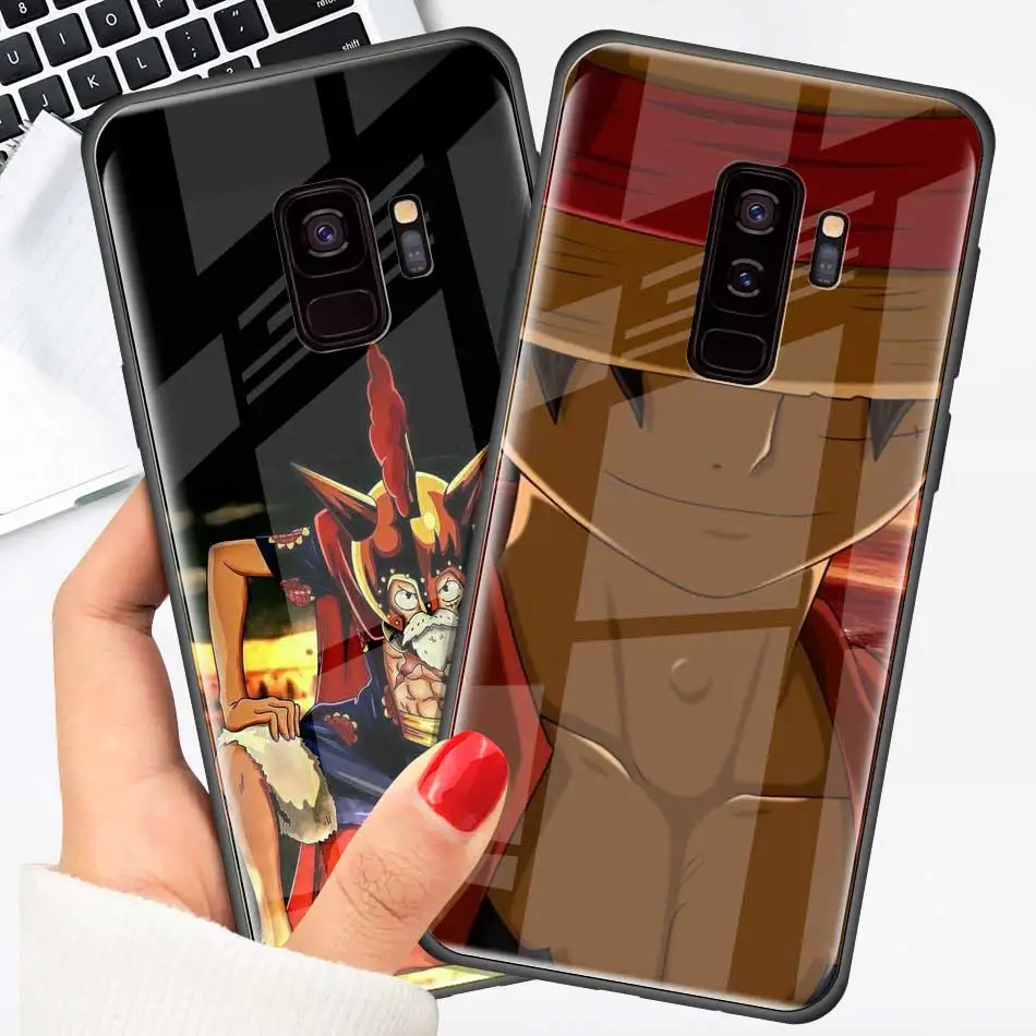 Чехол из закаленного стекла для samsung Galaxy S10 S10e S9 S8 S10 Plus Note 9 A50 A30