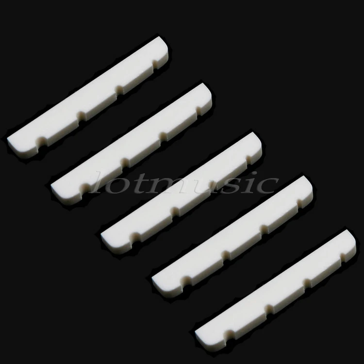 

5Pcs Real Bone Nut Bass 4 String Nut for Fender Bass Guitar Replacement