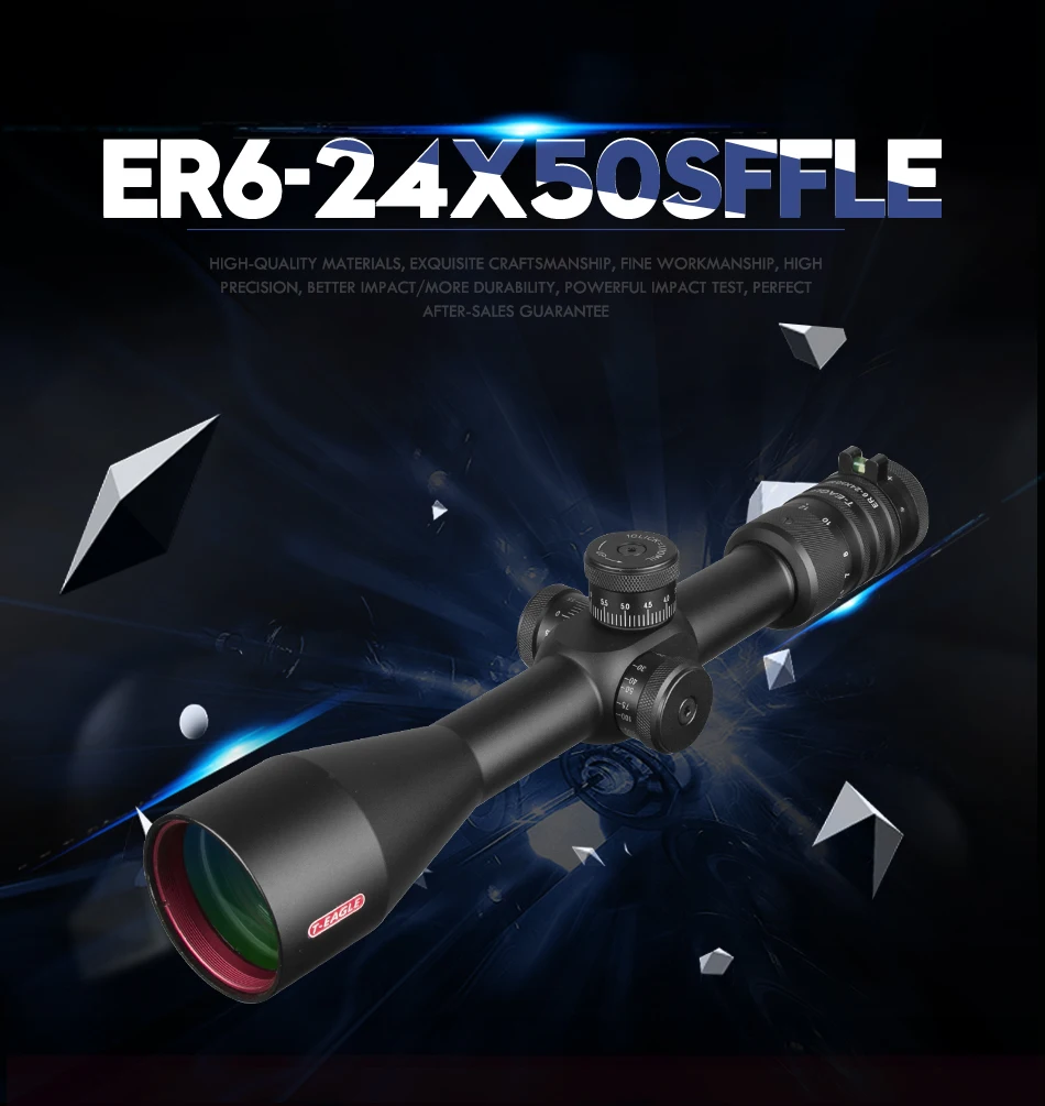 T-Eagle SFFLE 6-24x50 Riflescope охотничий оптический прицел уровень прицелы боковой фокусировки прицел снайперской винтовки дальние прицелы