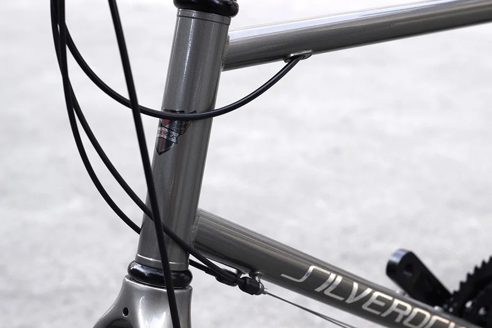 Silverock хромированный минивелотренажер 2" 1 1/8" 451 с APEX Crank 105 Задний переключатель 22 скорости дисковый тормоз городской Мини Велотренажер