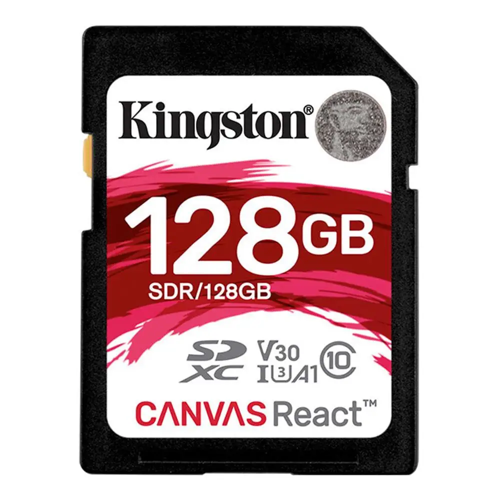 Kingston Canvas React 64 Гб SDHC/SDXC класс 10 SD карта памяти UHS-I 100 МБ/с./с флеш-память высокая