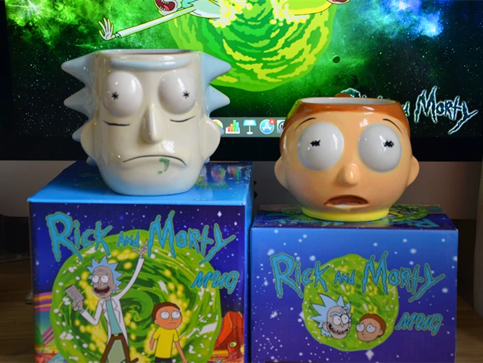 Рик и Морти 3D 700 мл большая чашка кружка
