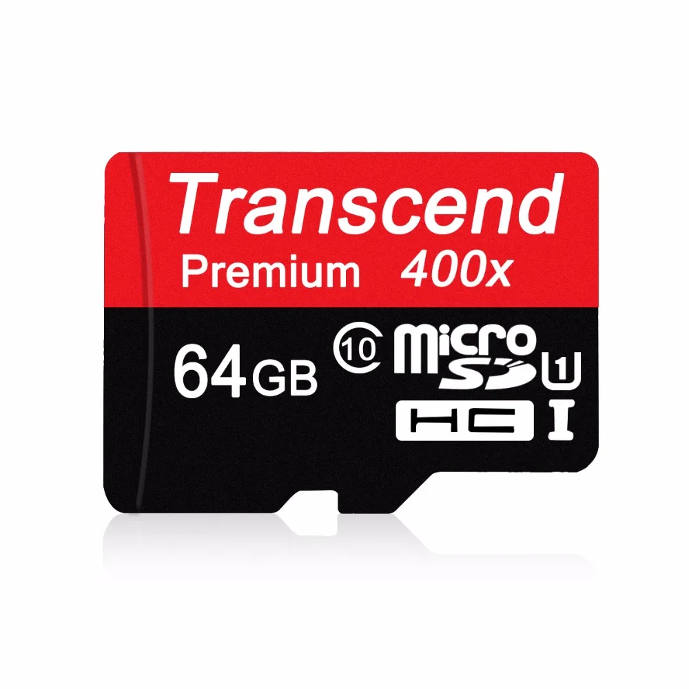 Оригинальный Transcend Class 10 64 ГБ Карта Памяти Micro SD Флэш-ПАМЯТИ карты UHS-1 400X Высокая