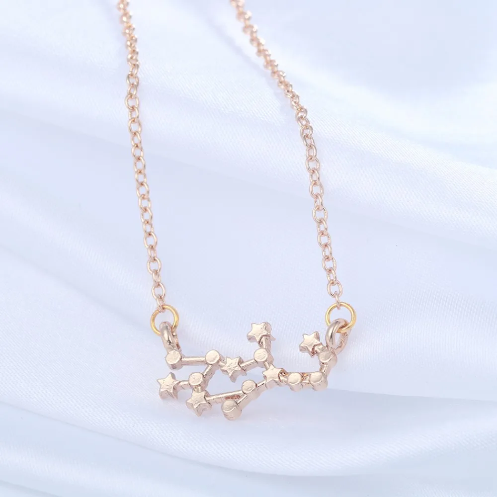 Женское ожерелье с подвеской в виде знака зодиака 12 созвездий|fashion necklace|necklace