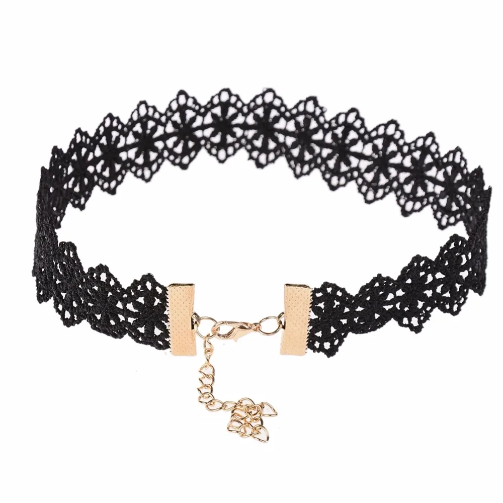 Ожерелье чокер женское кружевное черного цвета 1 шт.|accessories for women|fashion accessories