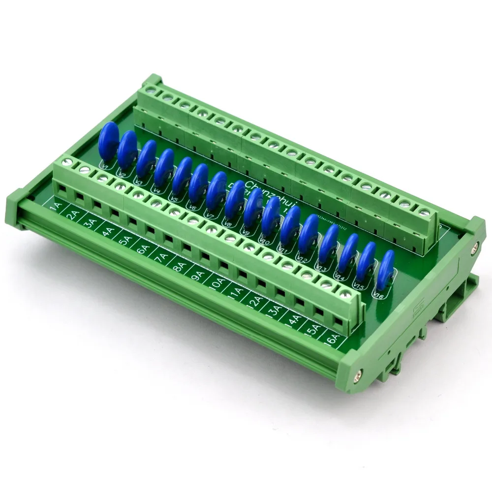 16 Каналы индивидуальных DIN Rail 60V SIOV Варистор Защита от перенапряжения ОПН