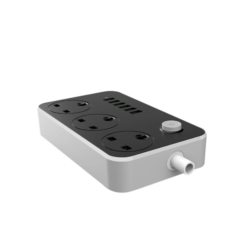 Разъем питания с 3-сторонней розеткой 6 usb-портов Защита от перенапряжения плата 2