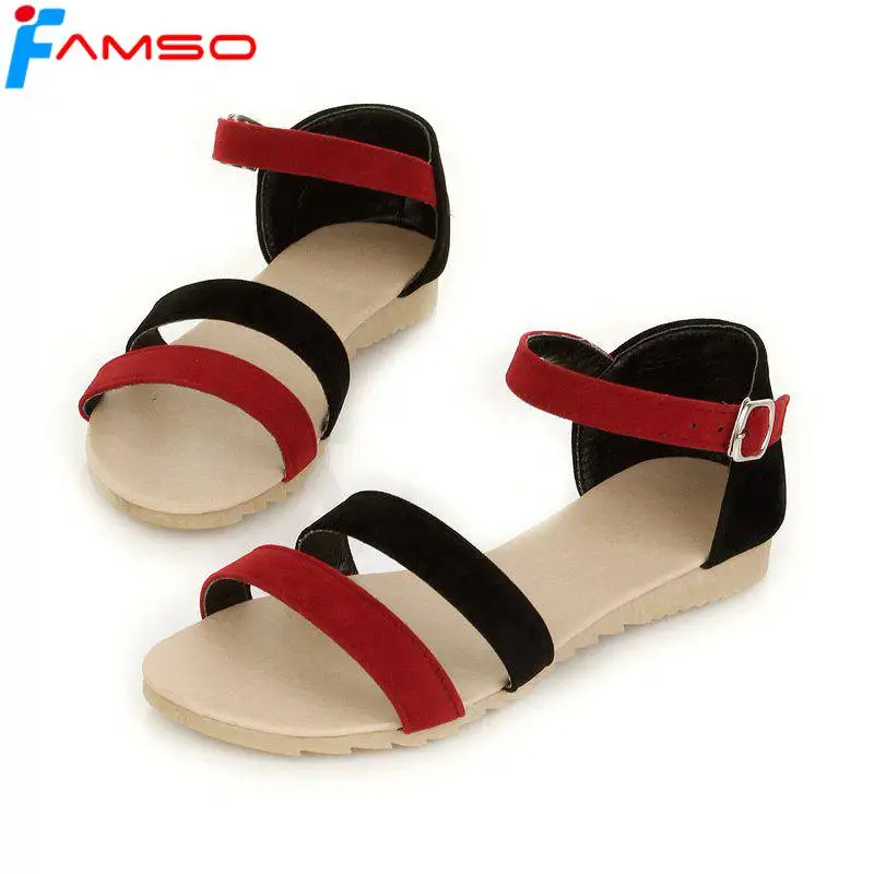 FAMSO Size34-43 Новинка 2017 года женские босоножки на платформе офисные Вьетнамки летние