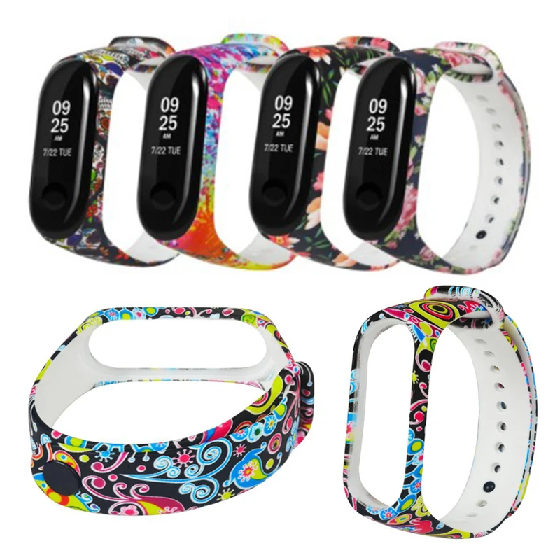 Цветной браслет mi band 3 Pulsera Correa mi Band 3 ремешок на запястье для Xiao mi Band умный браслет на запястье спортивные часы силиконовый ремешок на запястье