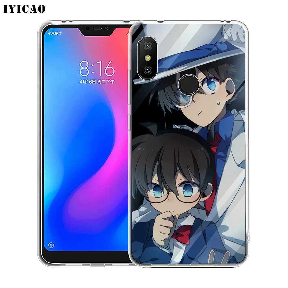 IYICAO аниме Detective Conan Мягкий силиконовый чехол для телефона Xiaomi Redmi 4A 5A 6A Note 7 6 5 Pro Plus 4X