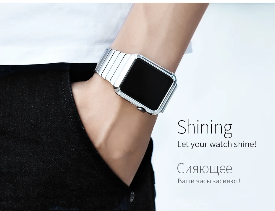 Оригинальное Беспроводное зарядное устройство HOCO PC защитный чехол для Apple Watch, версии 4/3/2/38/40/42/44 мм Роскошный кожаный чехол с покрытием в виде ракушки