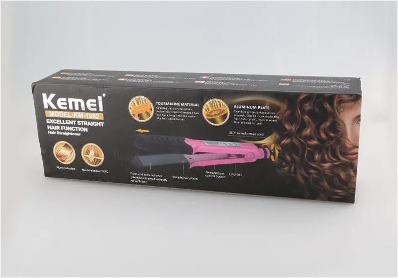 Щипцы для выпрямления волос KeMei 2 в 1 выпрямитель волос|styling tools|straightening ironkemei in |