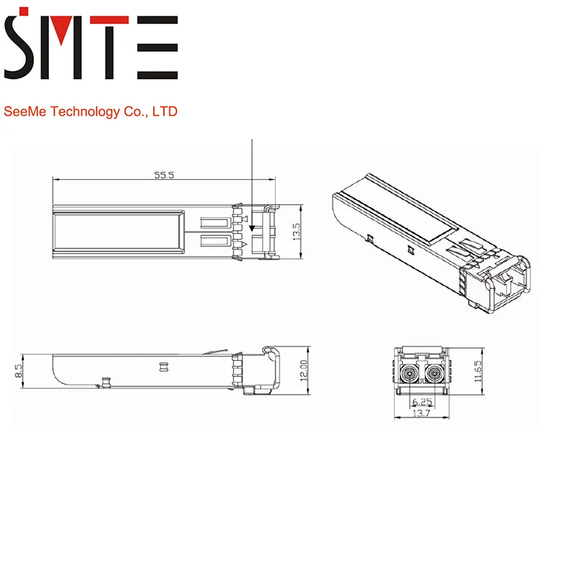 ZTE SM 15KM 1310 155M C 033030100026 1310nm 15Km ESFP 23002800 одномодовый MXPD 033S 01 модуль приемопередатчика