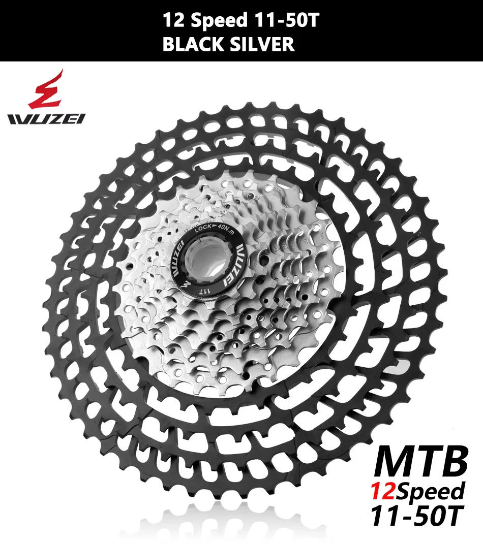 WUZEI 11/12 speed 11-50T 52T кассета Сверхлегкий велосипед Freewheel 11T CNC Freewheel горный велосипед запчасти для Shimano GX