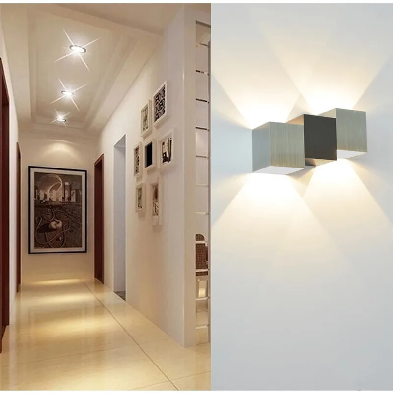EHOME LED УКРАСИТЬ Бра 6 Вт AC110V 220 В дома Спальня светодиодный светильник настенный