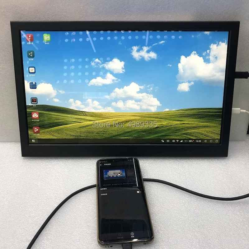 15," сенсорный монитор для ноутбука с сенсорным дисплеем HDMI PS3 PS4 Xbo x360 1080P Raspberry Pi typec настольное настенное крепление USB5V