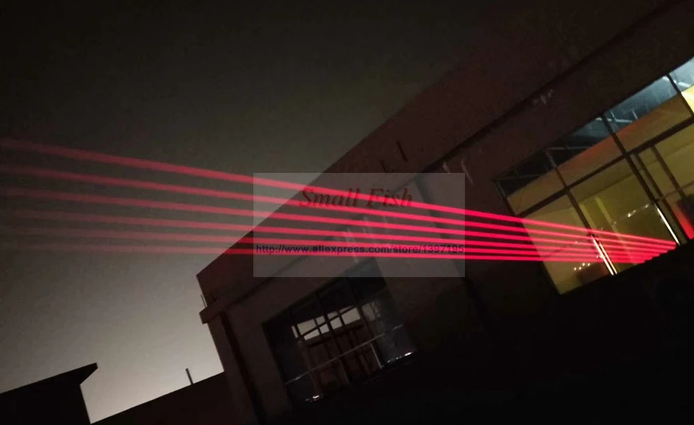 Профессиональное освещение для диджея 4 шт./лот красный 638 нм 6 глаз движущийся