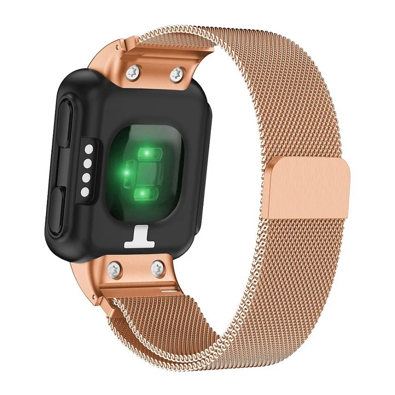 Rose Gold Миланский магнитный ремешок для часов Garmin forerunner 35 ремешок из нержавеющей стали сменный Браслет для Garimin Forerunner 35 - Цвет ремешка: Rose Gold