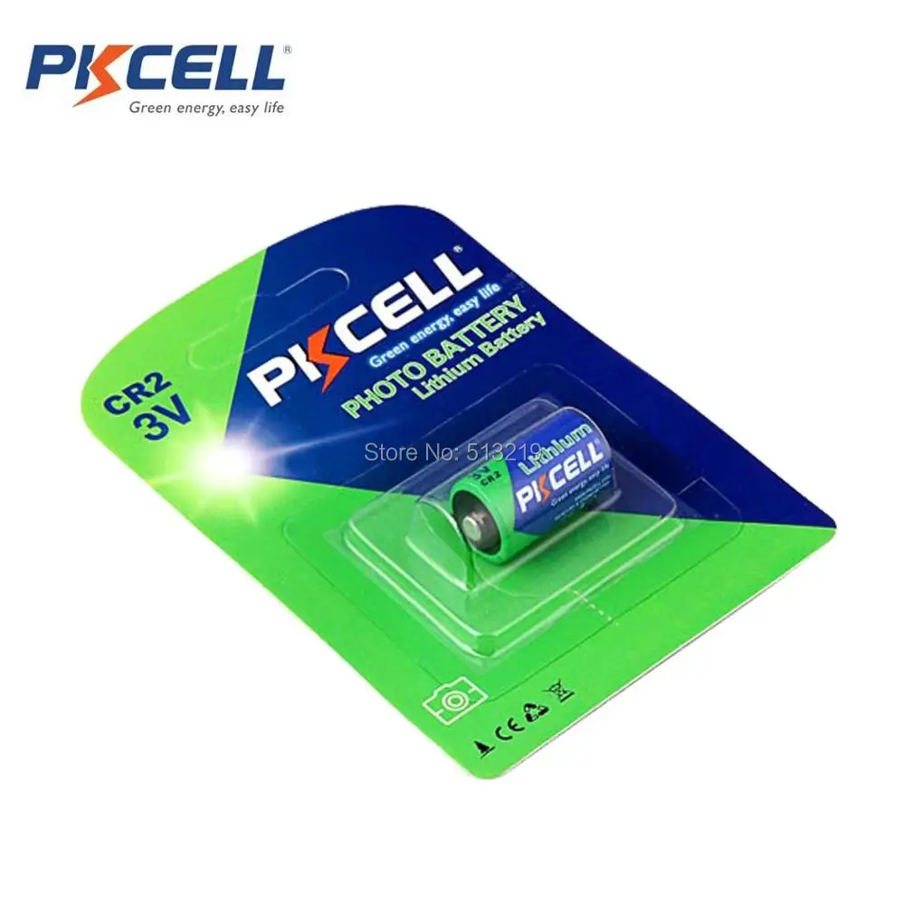 15 штук карт PKCELL CR2 15270 CR15H270 3V 850 мА/ч литиевая Батарея | Электроника