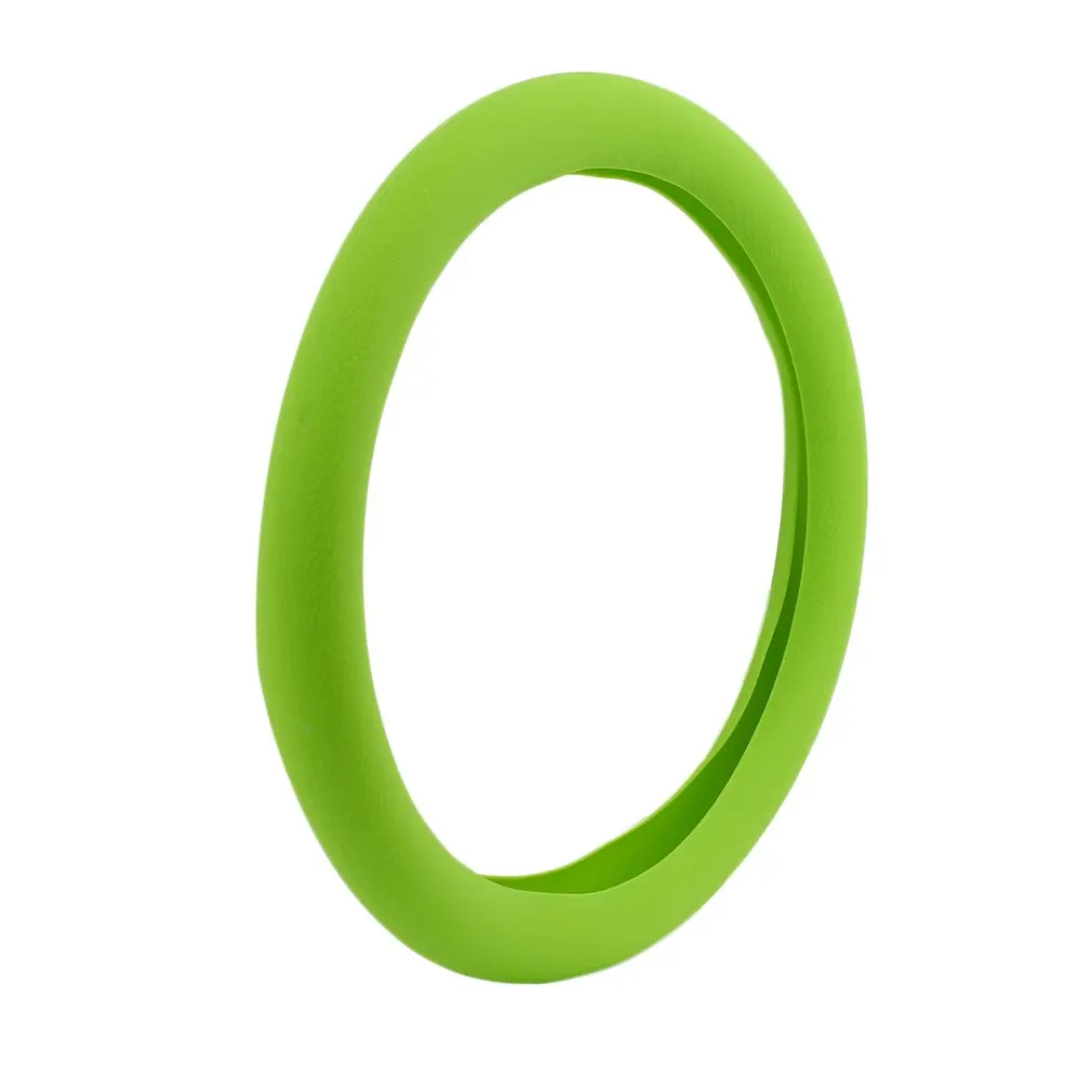 Fashional Decoration New Soft Silicone Steering Wheel Cover Shell Skidproof Odorless Eco-Friendly Protector For Car Hot