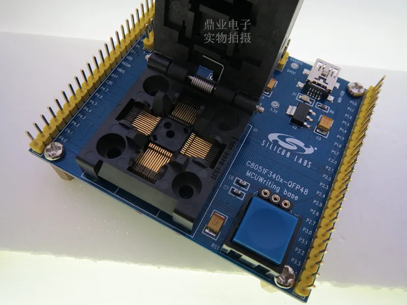 

C8051F340F240/1/2/3/4/5/6/7 LQFP48 IC, зажигающий адаптер для сиденья, испытательная розетка для сиденья, настольная модель, бесплатная доставка