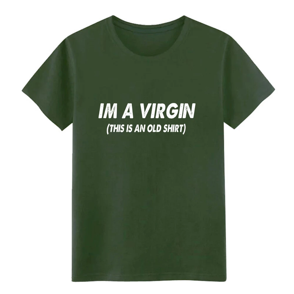 Im a virgin Футболка дизайнерская футболка с круглым вырезом Формальная графическая