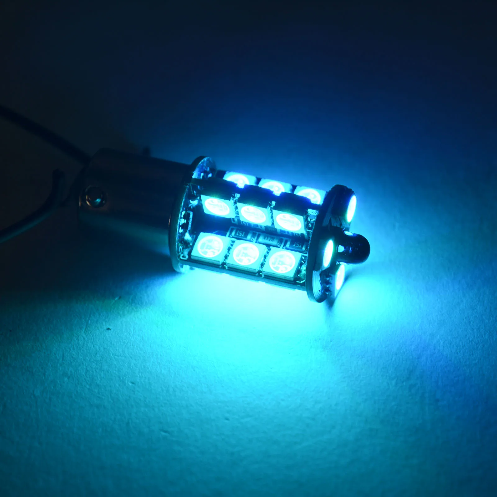 2 шт мульти-Цвет RGB светодиодный лампы Беспроводной 1156 5050 27 SMD светодиодный украшения DRL Противотуманные фары Дневные ходовые огни светильник с Управление пульт дистанционного управления
