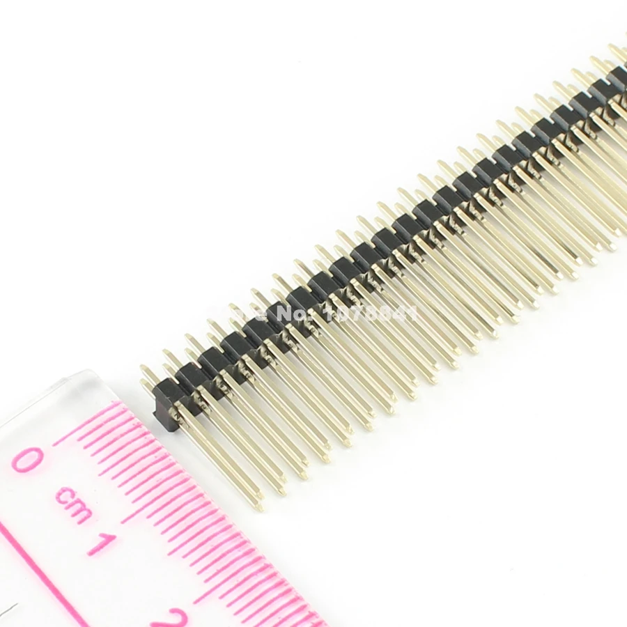 100 шт. 2 54 мм 2x40 Pin типа папа двойной прямой ряд штыревой разъем Ленты Длина 17 |
