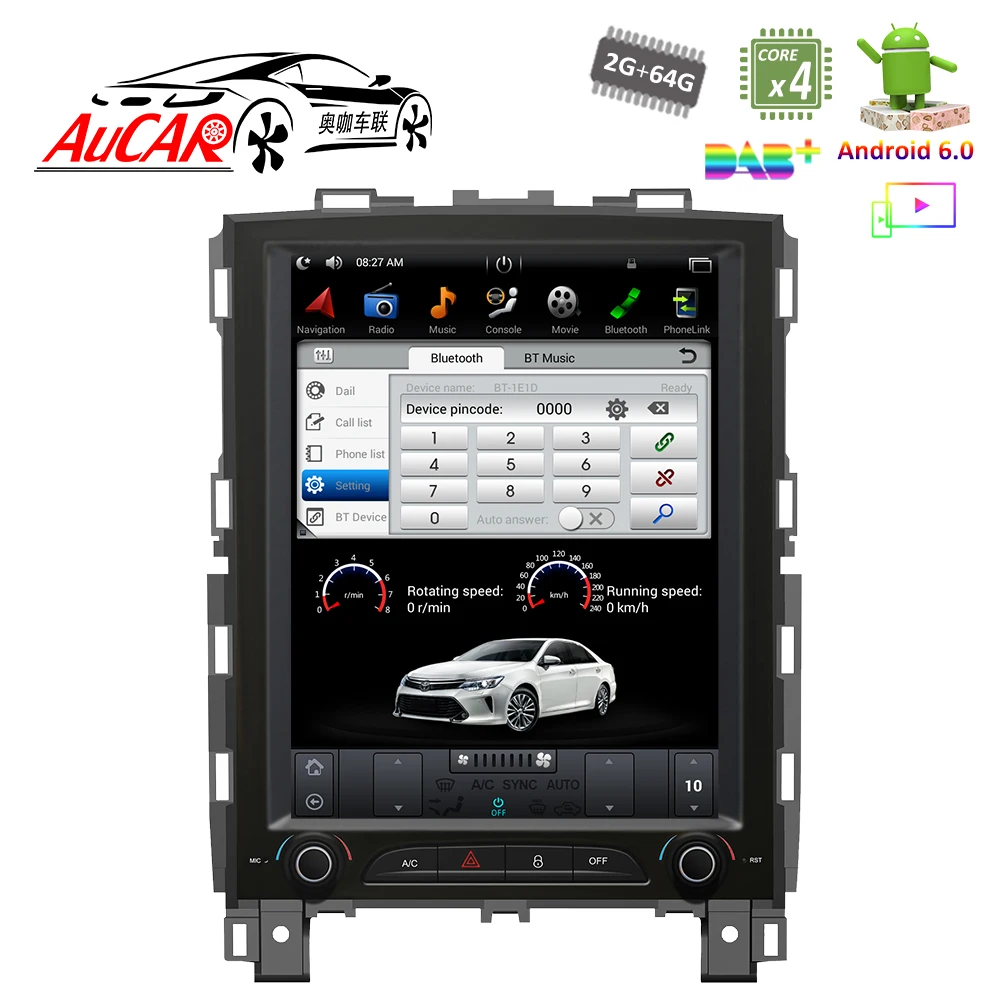 Фото Android Tesla стиль автомобиля gps Радио для Renault Koleos Megane 4 мультимедиа плеер аудио Bluetooth радио WIFI 4G вертикальные стерео №4