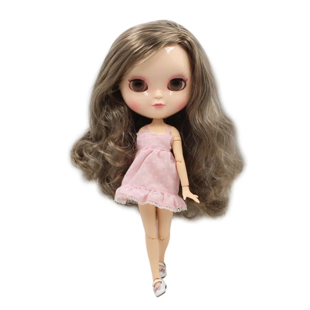 Blyth кукла ледяная licca тело 22409016 мода смешанные цвета вьющиеся волосы без челки
