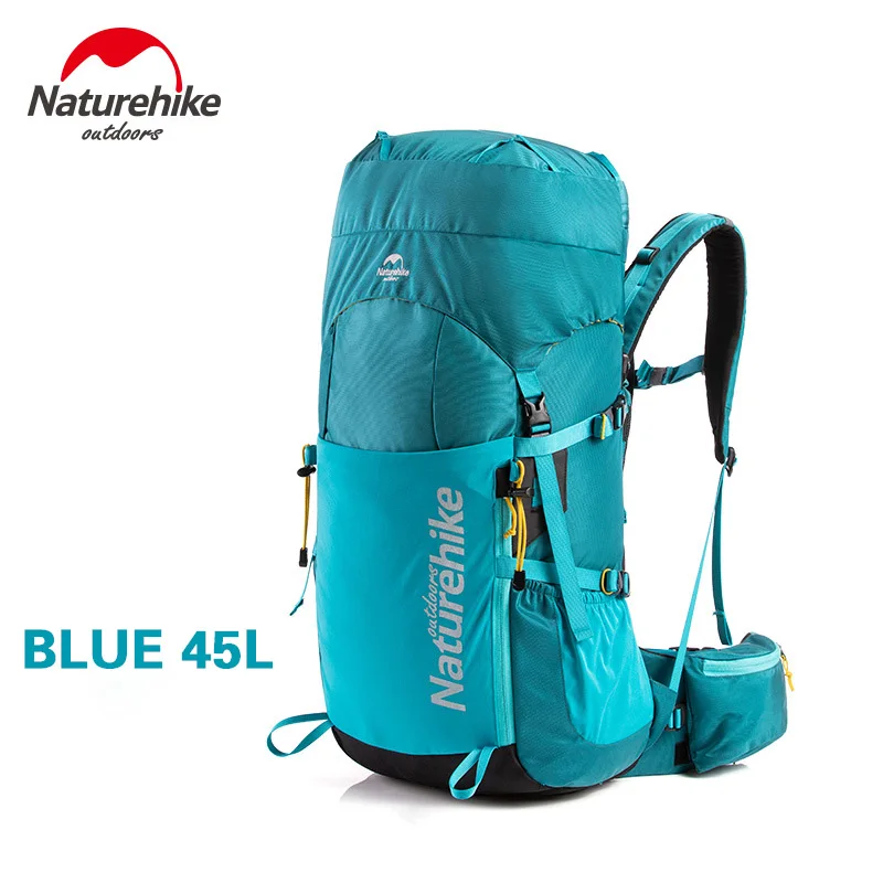 45L-Blue Naturehike 55Л 65л рюкзак походный рюкзак Открытый Кемпинг Профессиональный альпинистский мешок с подвеской системы спортивный BagNH16Y065-Q - Цвет: 45L-Blue