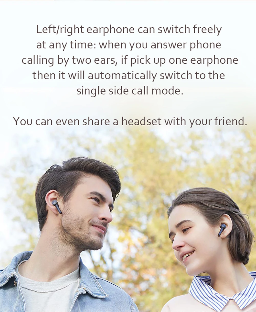 Bluetooth гарнитура Xiaomi Airdots Pro беспроводные наушники TWS с сенсорным