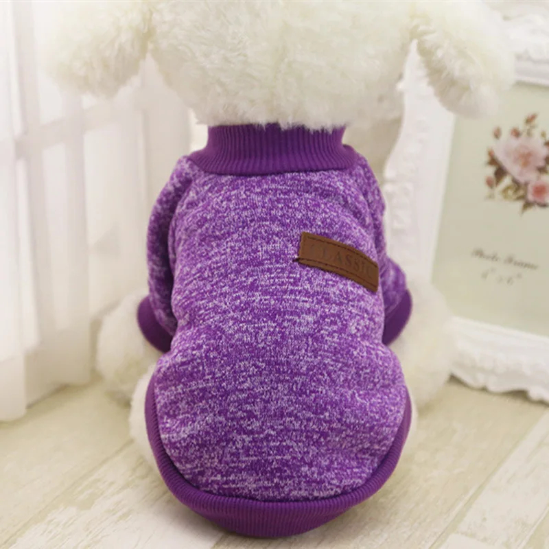 Purple Теплая одежда для кошек, зимняя одежда для домашних животных, модная одежда для кошек, пальто, мягкий свитер с капюшоном, кролик, животные, весенние товары для домашних животных, 45 - Цвет: Purple