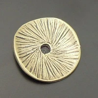 50pcs atq bronze look round bead caps finding 15141mm