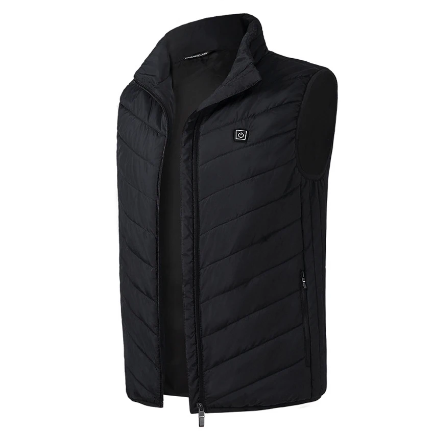 Men Winter Thick USB Heating Cotton Vest Outdoor Sleeveless Windbreaker Hiking Camping Trekking Climbing Fishing Hunting Jackets | Спорт и