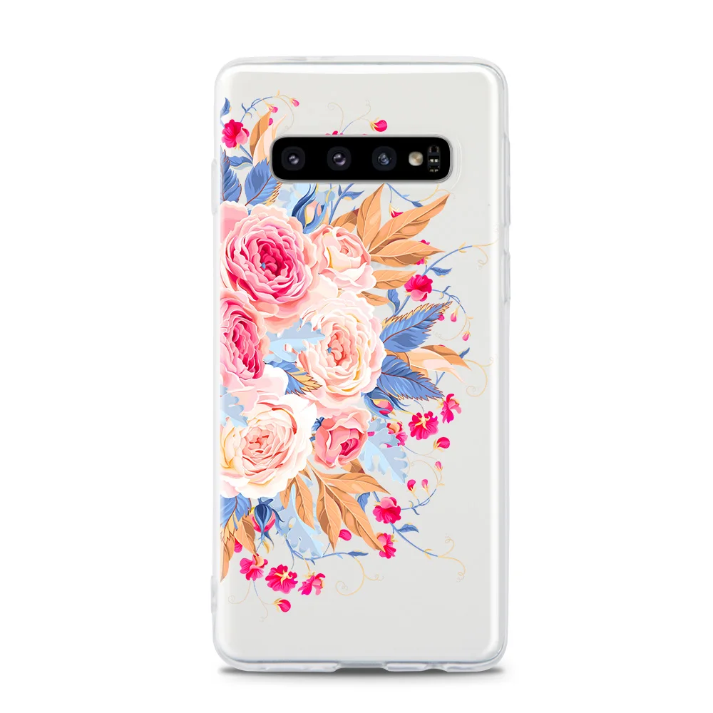 В европейском и американском стиле Стиль цветы для samsung GalaxyS7 S7Edge S8 S8plus S9 S9plus S10 S10plus