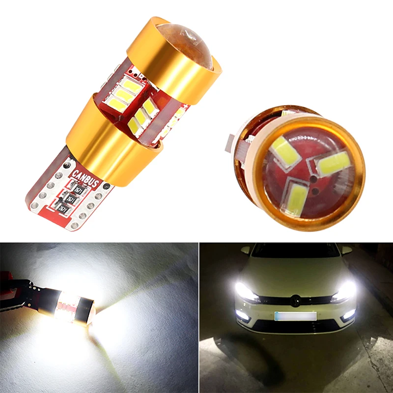 T10 W5W Светодиодная лампа 27 SMD 168 194 3014 LED Canbus для Автомобильный габаритный фонарь