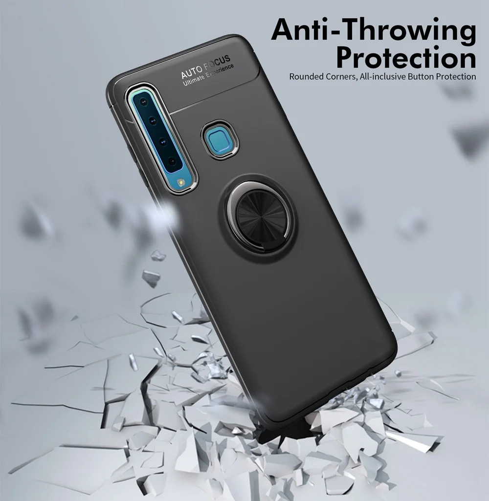 Роскошный ТПУ чехол для Samsung Galaxy A9 2018 Star Pro защитный магнитный автомобильный