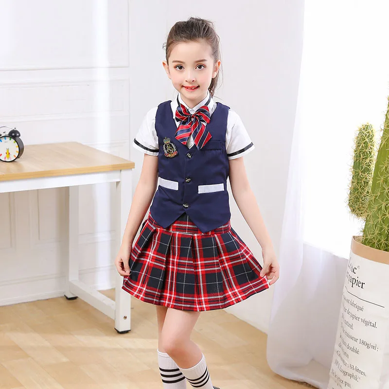 New children'schorus performance student uniforms children's dance clothes boys and girls poetry recitation performance clothing girls ballet new children s choir clothing performance clothing for boys and girls choir performance reading clothes